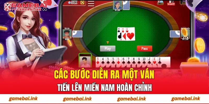 Tiến Lên Miền Nam – Trải Nghiệm Giải Trí Theo Xu Hướng Mới 4 Các bước diễn ra một ván Tiến Lên Miền Nam hoàn chỉnh