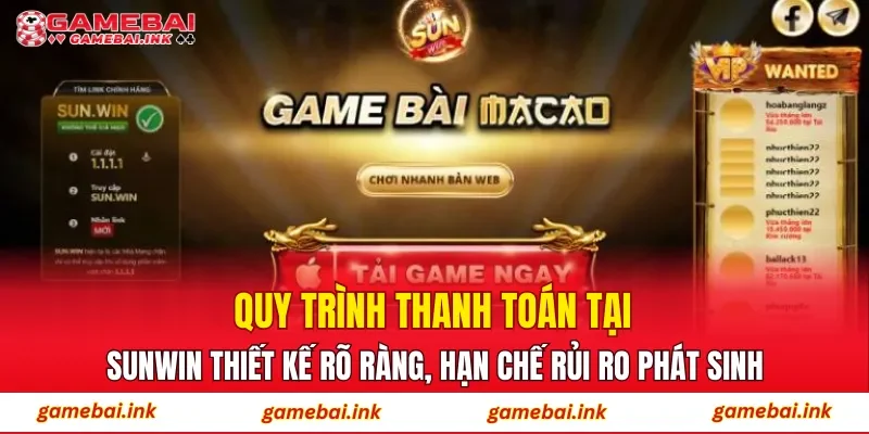 SUNWIN – Nền Tảng Đổi Thưởng Thuộc Top Tìm Kiếm 2026 4 Quy trình thanh toán tại SUNWIN thiết kế rõ ràng, hạn chế rủi ro phát sinh